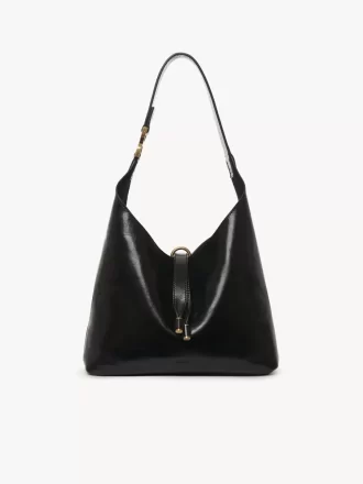 Liten Marcie hobo-väska i glansigt läder Liten Marcie hobo-väska i glansigt läder