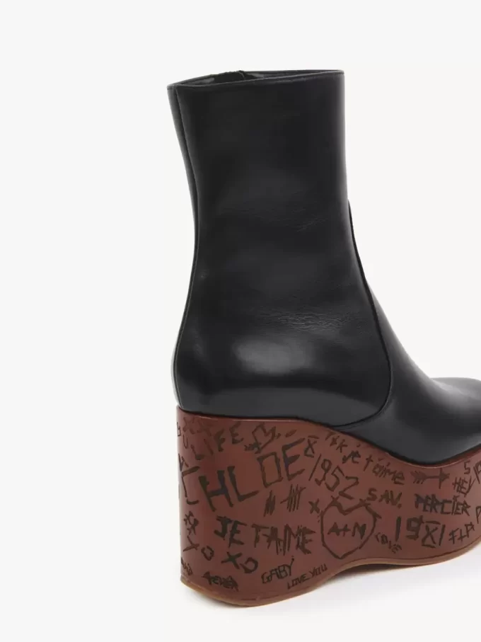 Maxime kilboots med ankelrem Maxime kilboots med ankelrem