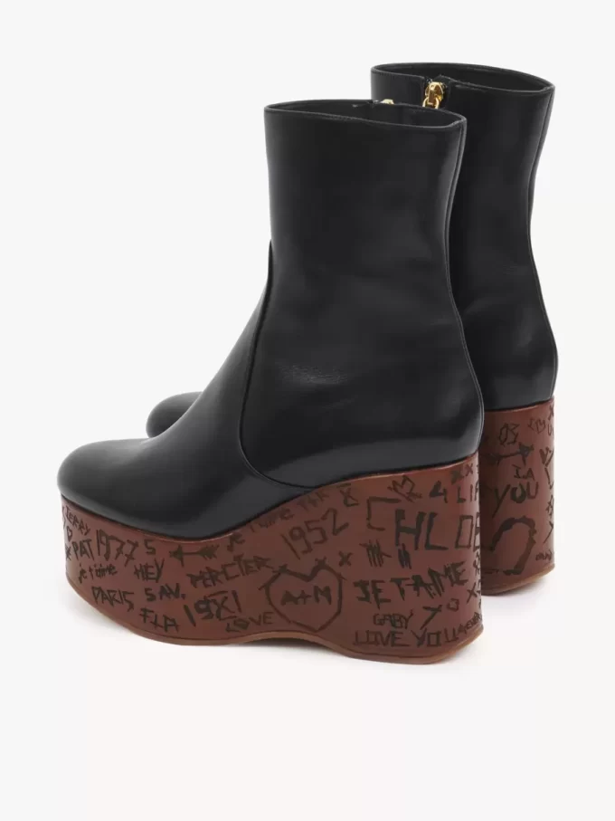 Maxime kilboots med ankelrem Maxime kilboots med ankelrem