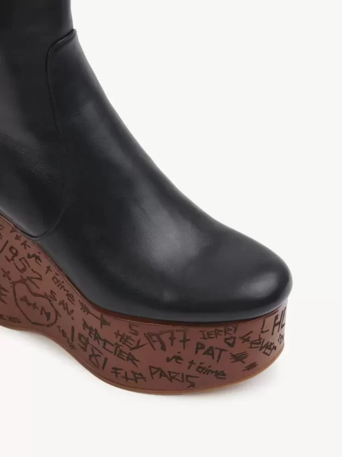 Maxime kilboots med ankelrem Maxime kilboots med ankelrem