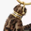 Mini Armband Hobo-väska i leopardmönstrat fårskinn Mini Armband Hobo-väska i leopardmönstrat fårskinn