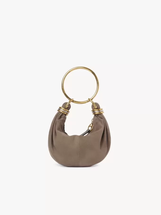 Mini Armband Hobo-väska i mocka Mini Armband Hobo-väska i mocka