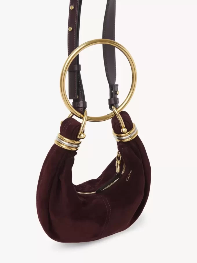 Mini Armband Hobo-väska i mocka Mini Armband Hobo-väska i mocka