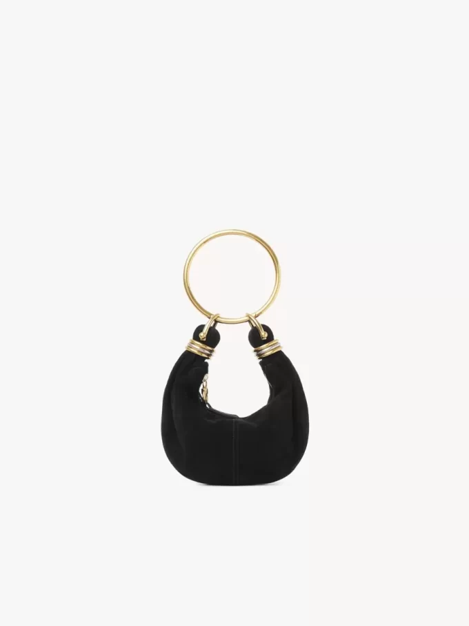 Mini Armband Hobo-väska i mocka Mini Armband Hobo-väska i mocka