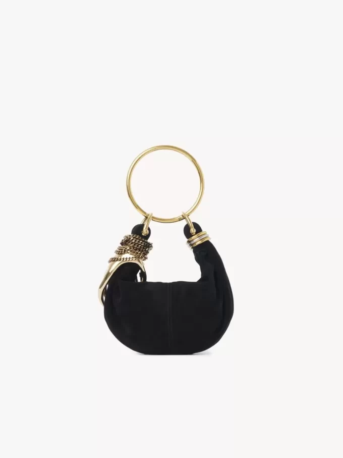 Mini Armband Hobo-väska i mocka Mini Armband Hobo-väska i mocka