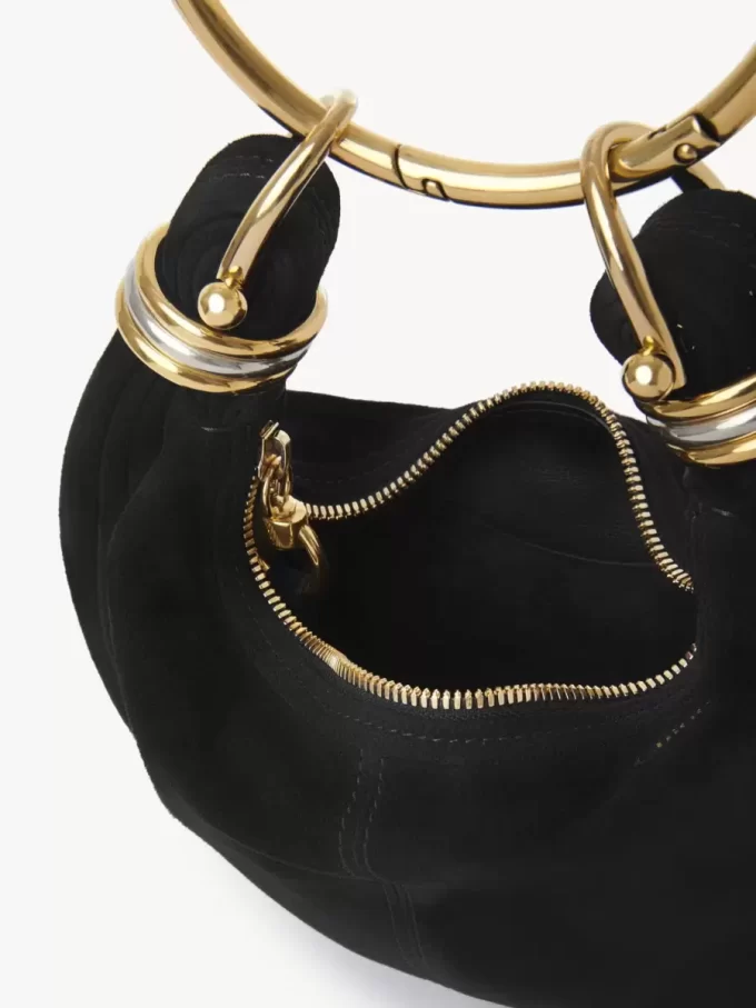 Mini Armband Hobo-väska i mocka Mini Armband Hobo-väska i mocka