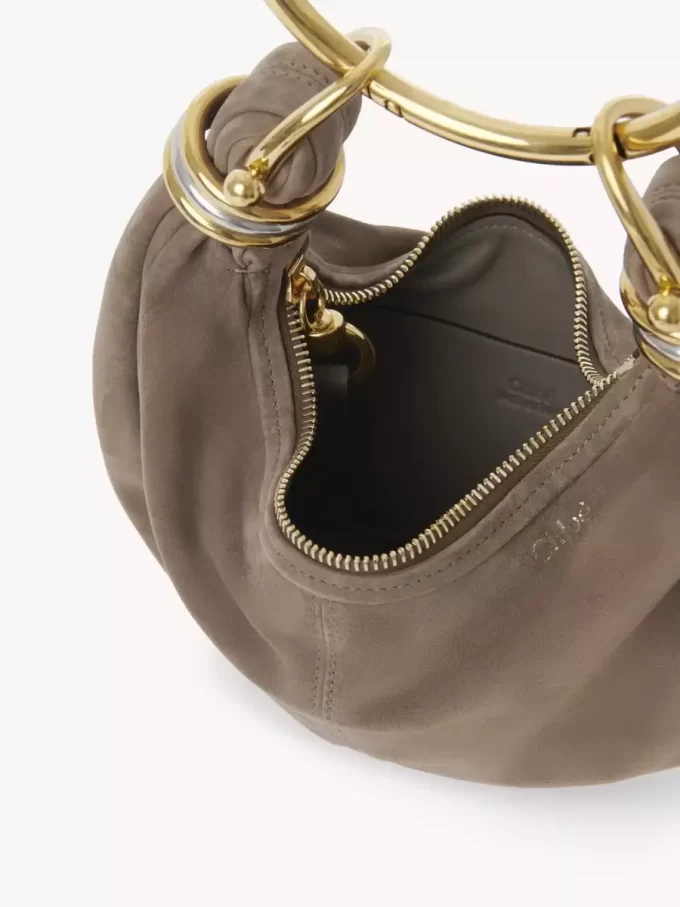 Mini Armband Hobo-väska i mocka Mini Armband Hobo-väska i mocka