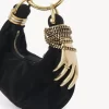 Mini Armband Hobo-väska i mocka Mini Armband Hobo-väska i mocka