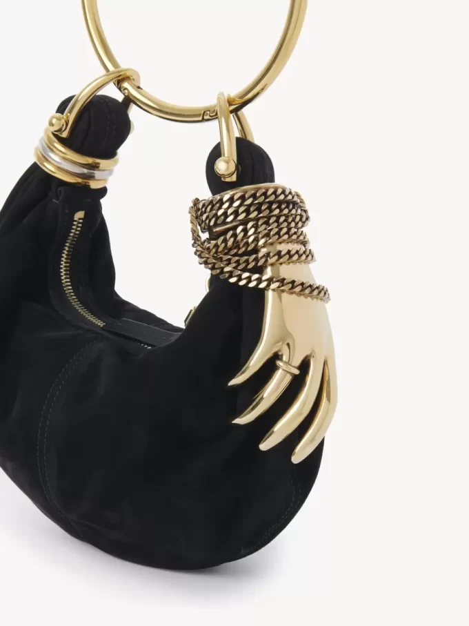 Mini Armband Hobo-väska i mocka Mini Armband Hobo-väska i mocka