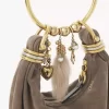 Mini Armband Hobo-väska i mocka Mini Armband Hobo-väska i mocka