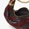 Mini Armband Hobo-väska i mocka och ormskinn Mini Armband Hobo-väska i mocka och ormskinn