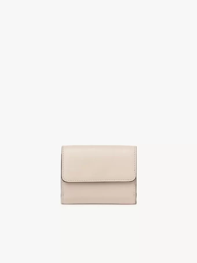 Mini Chloé ikonisk trefaldig väska i glansigt läder Mini Chloé ikonisk trefaldig väska i glansigt läder
