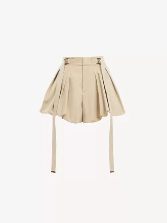 Miniballongshorts i bomullsgabardin Miniballongshorts i bomullsgabardin