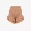Minishorts med volanger i virkad stickning Minishorts med volanger i virkad stickning