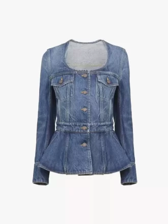 Peplum ridjacka i denim Peplum ridjacka i denim