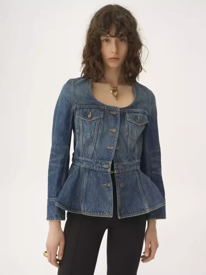 Peplum ridjacka i denim Peplum ridjacka i denim