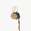 Sea Treasures kuvertväska med skal och dragkedja i mjukt läder och metall Sea Treasures kuvertväska med skal och dragkedja i mjukt läder och metall