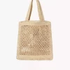 Sommarväska med bananmotiv i raffia Sommarväska med bananmotiv i raffia