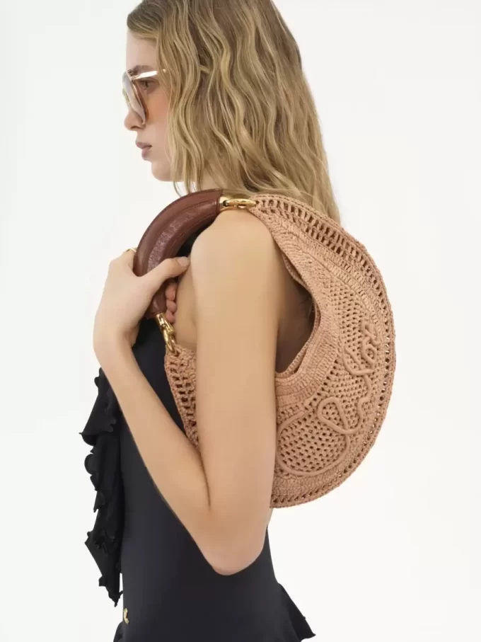 Summer Banana hobo-väska i raffia Summer Banana hobo-väska i raffia