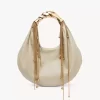Twisted Shell hobo-väska i glansigt läder Twisted Shell hobo-väska i glansigt läder