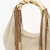Twisted Shell hobo-väska i glansigt läder Twisted Shell hobo-väska i glansigt läder
