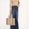 Woody tote-väska i linne Woody tote-väska i linne