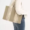 Woody tote-väska i linne Woody tote-väska i linne