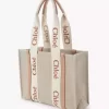 Woody tote-väska i linne Woody tote-väska i linne
