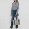 Woody tote-väska i linne Woody tote-väska i linne