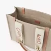 Woody tote-väska i linne Woody tote-väska i linne