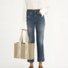 Woody tote-väska i linne Woody tote-väska i linne